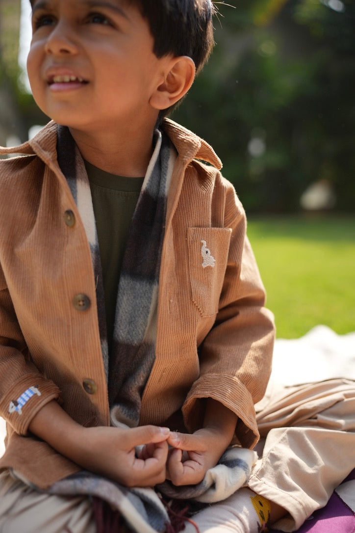 Chestnut corduroy shirt