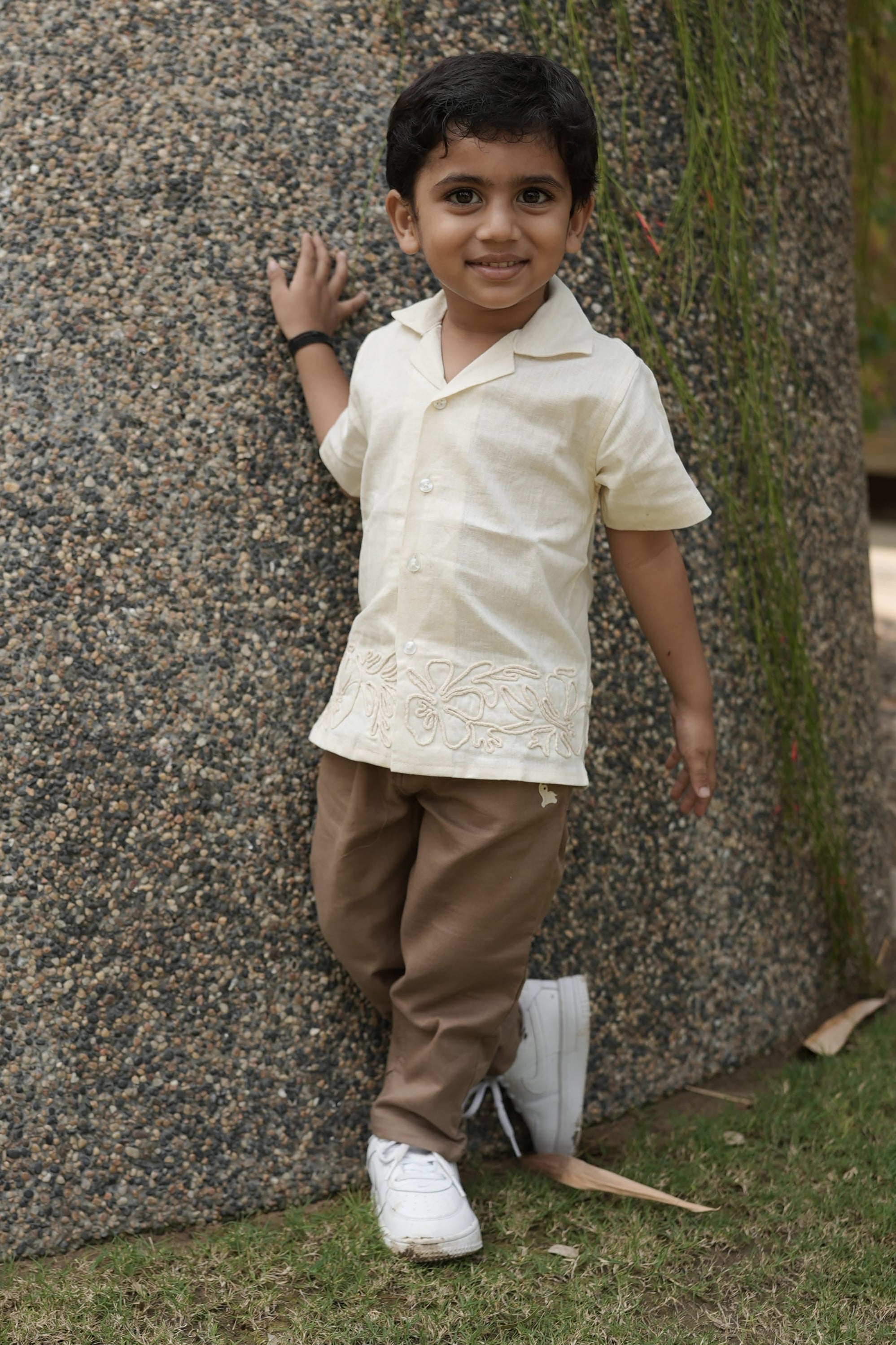 Brown cotton pants