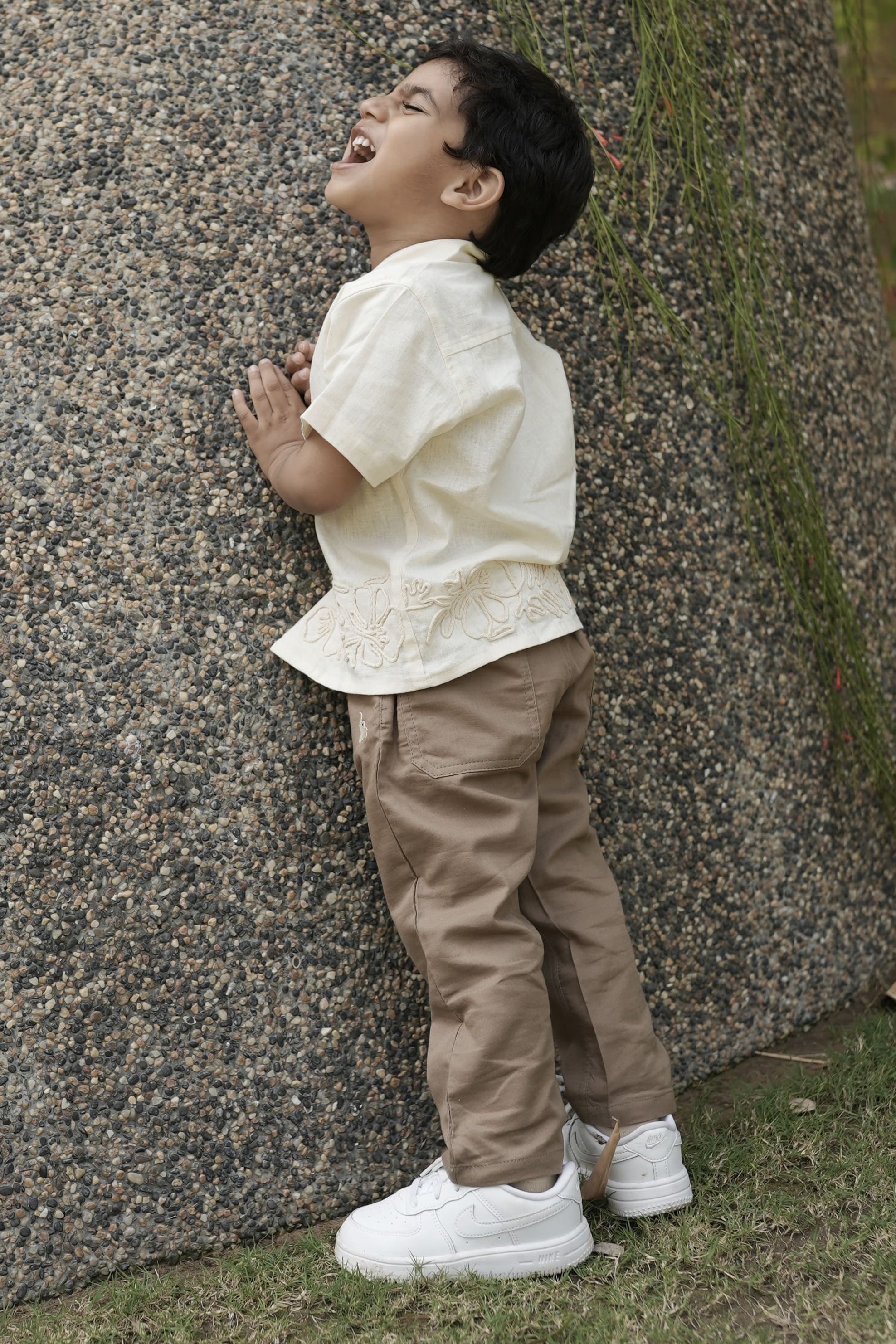 Brown cotton pants