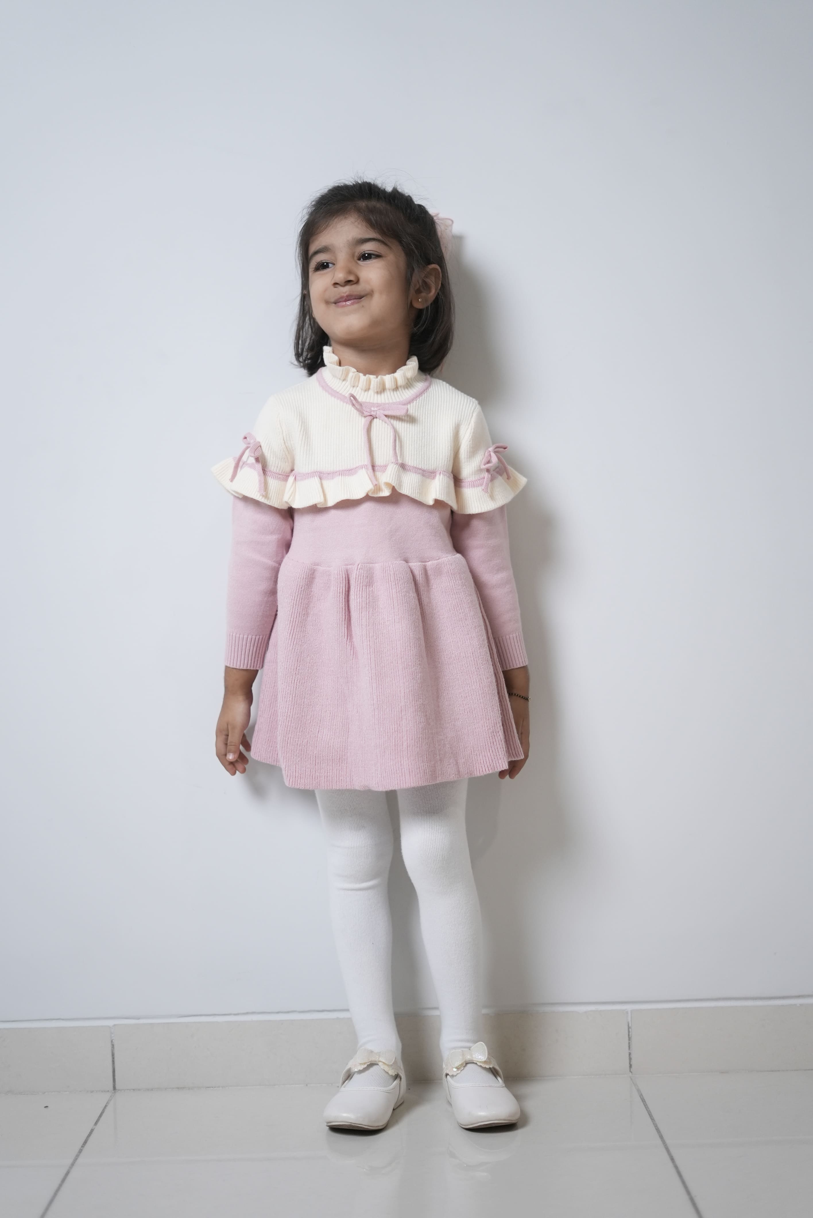 Ruffle Knit Dress