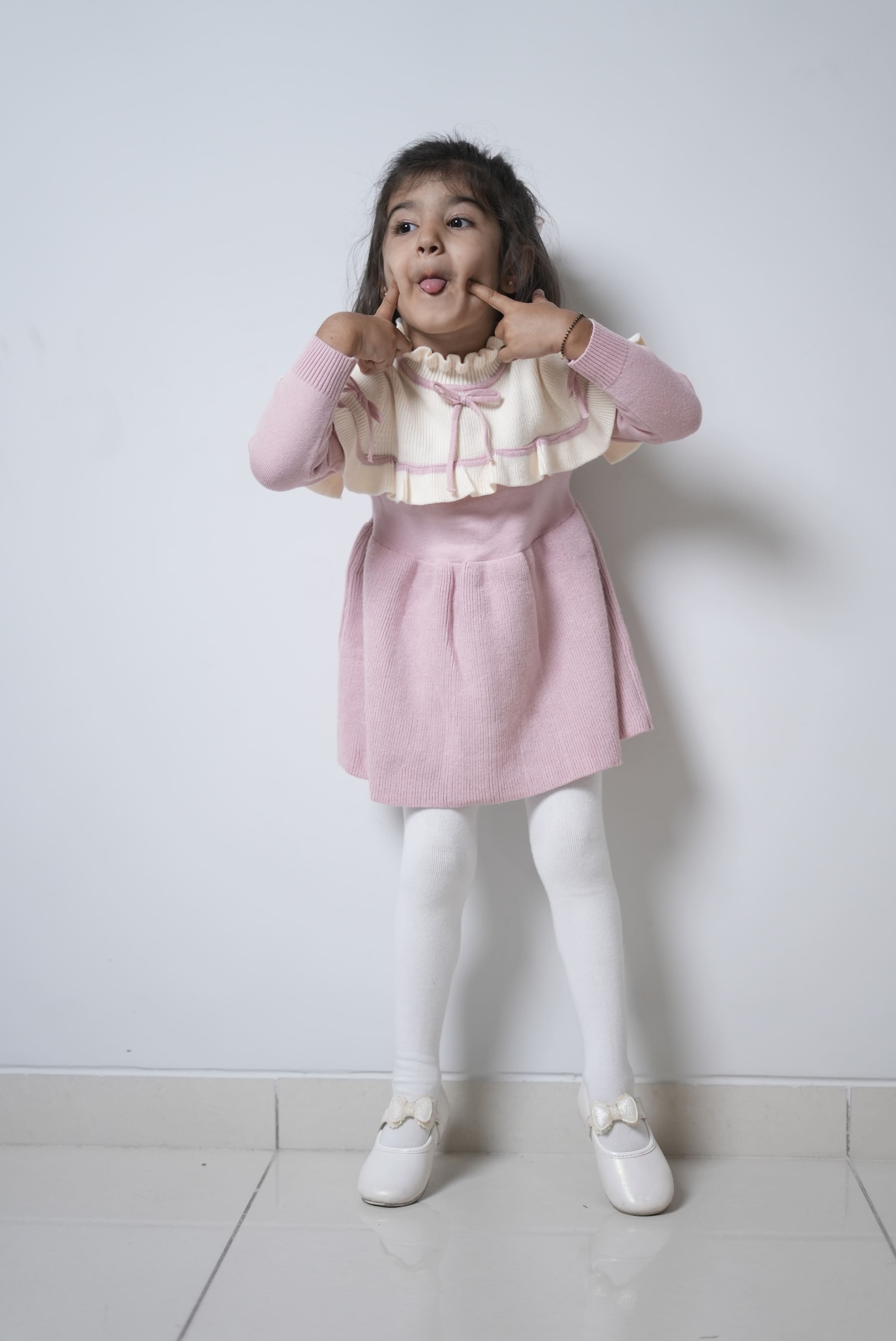 Ruffle Knit Dress