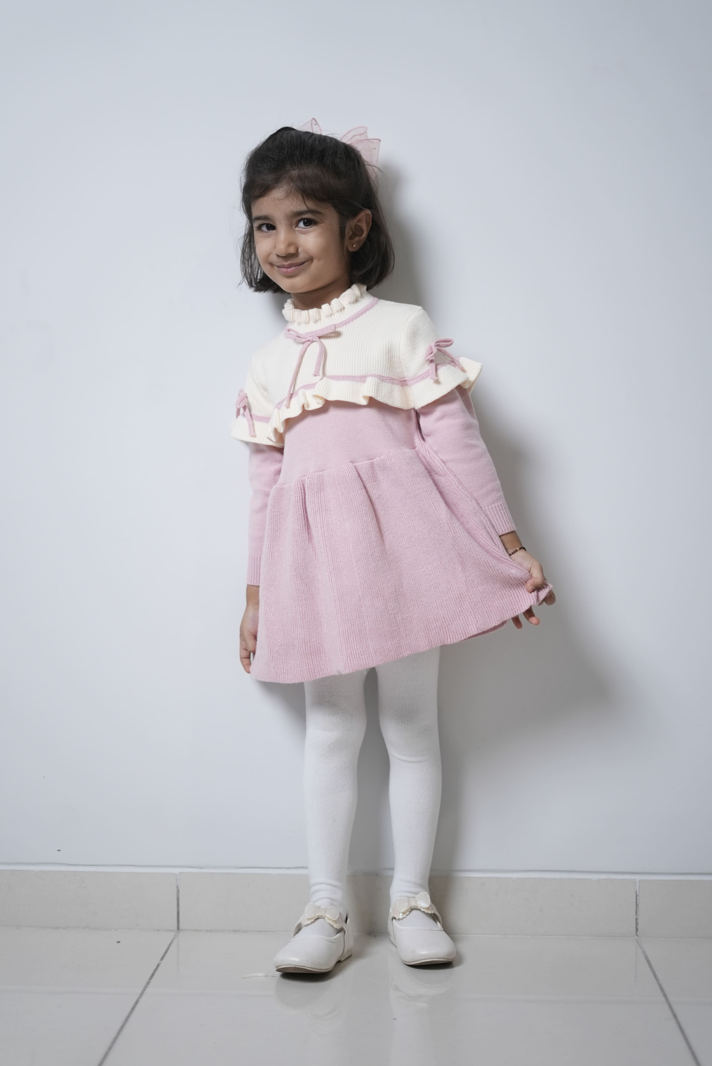 Ruffle Knit Dress