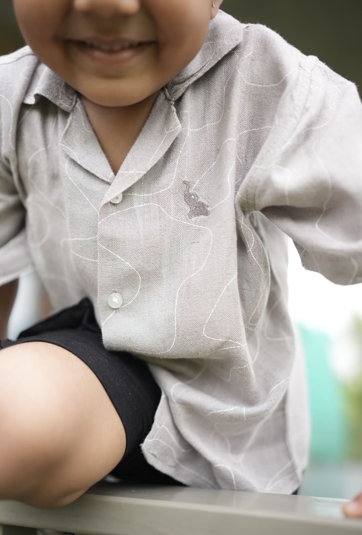 Grey printed shirt