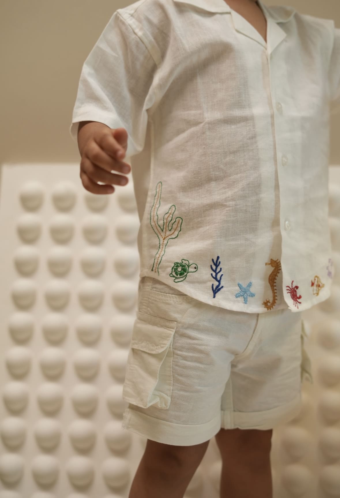 Breezy Linen Marine Animal Shirt