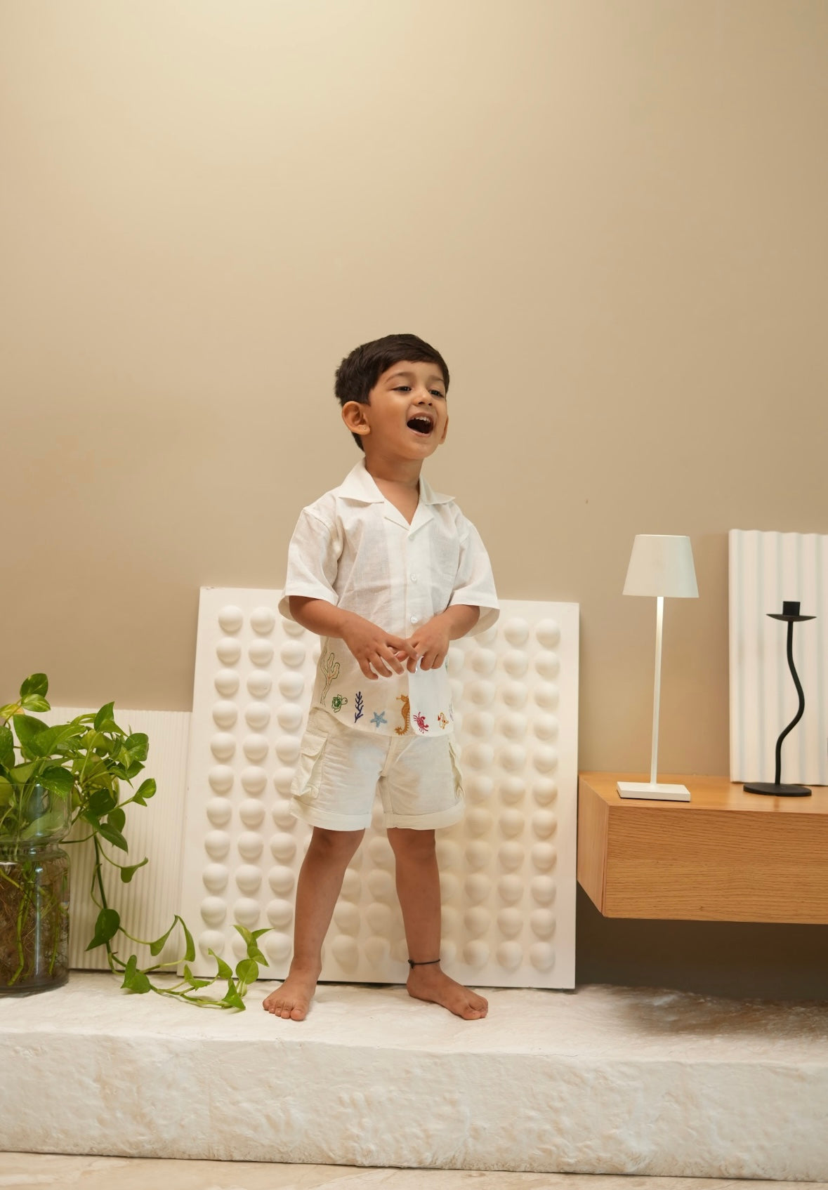 Breezy Linen Marine Animal Shirt