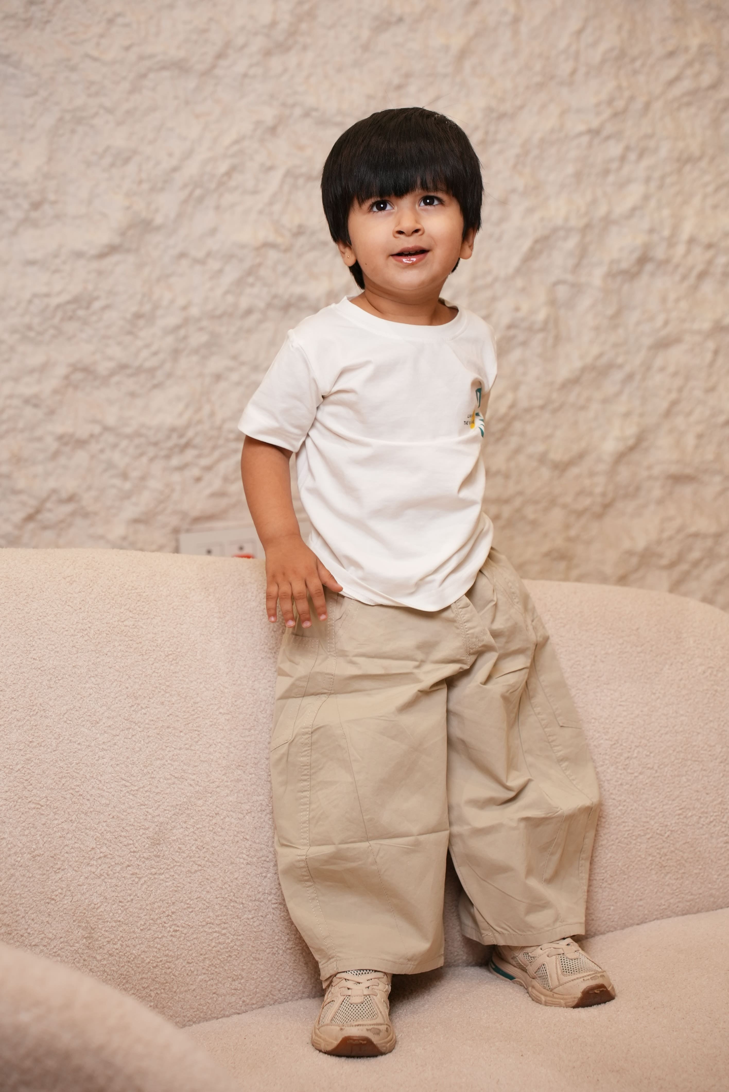 Soft beige korean pants
