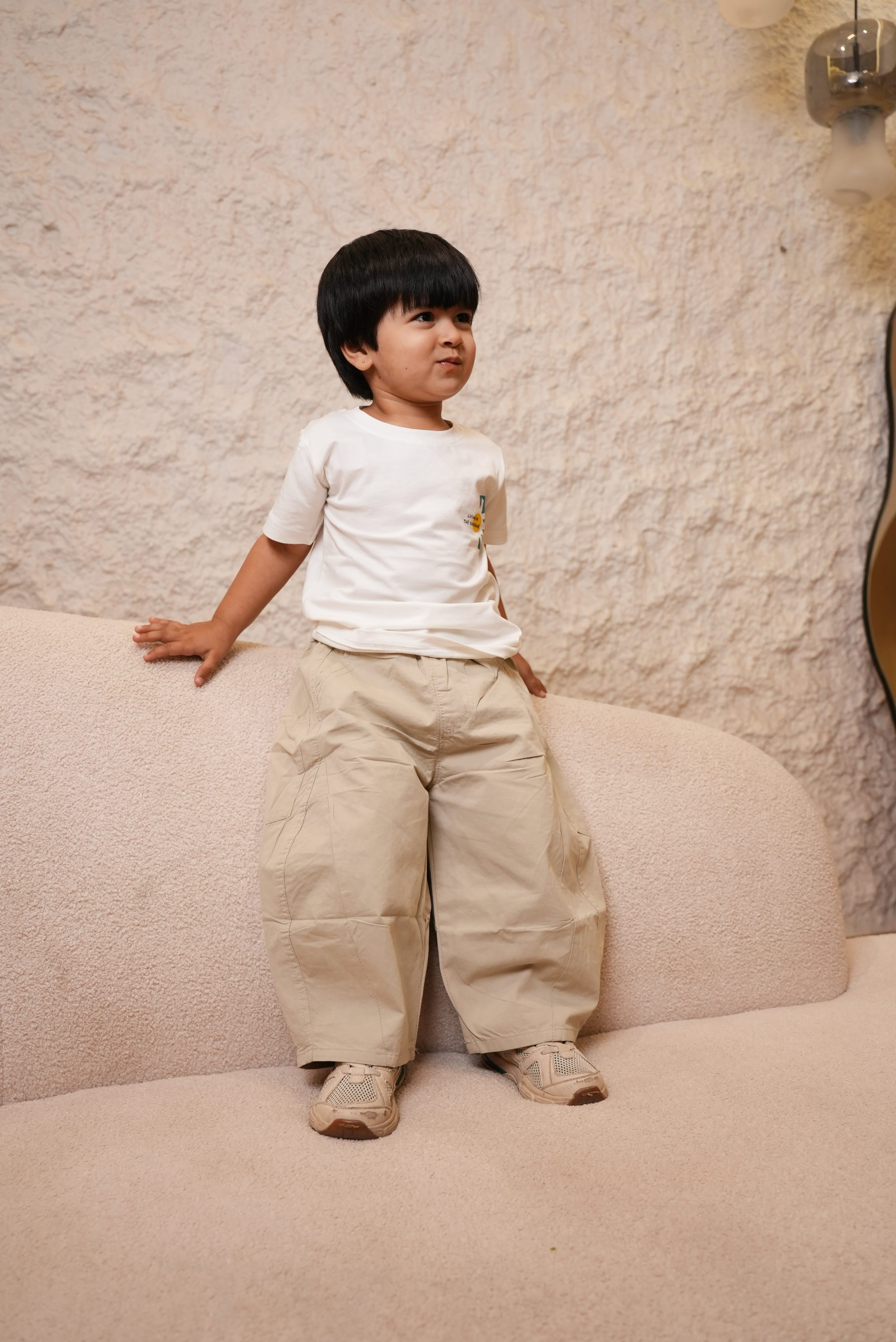 Soft beige korean pants