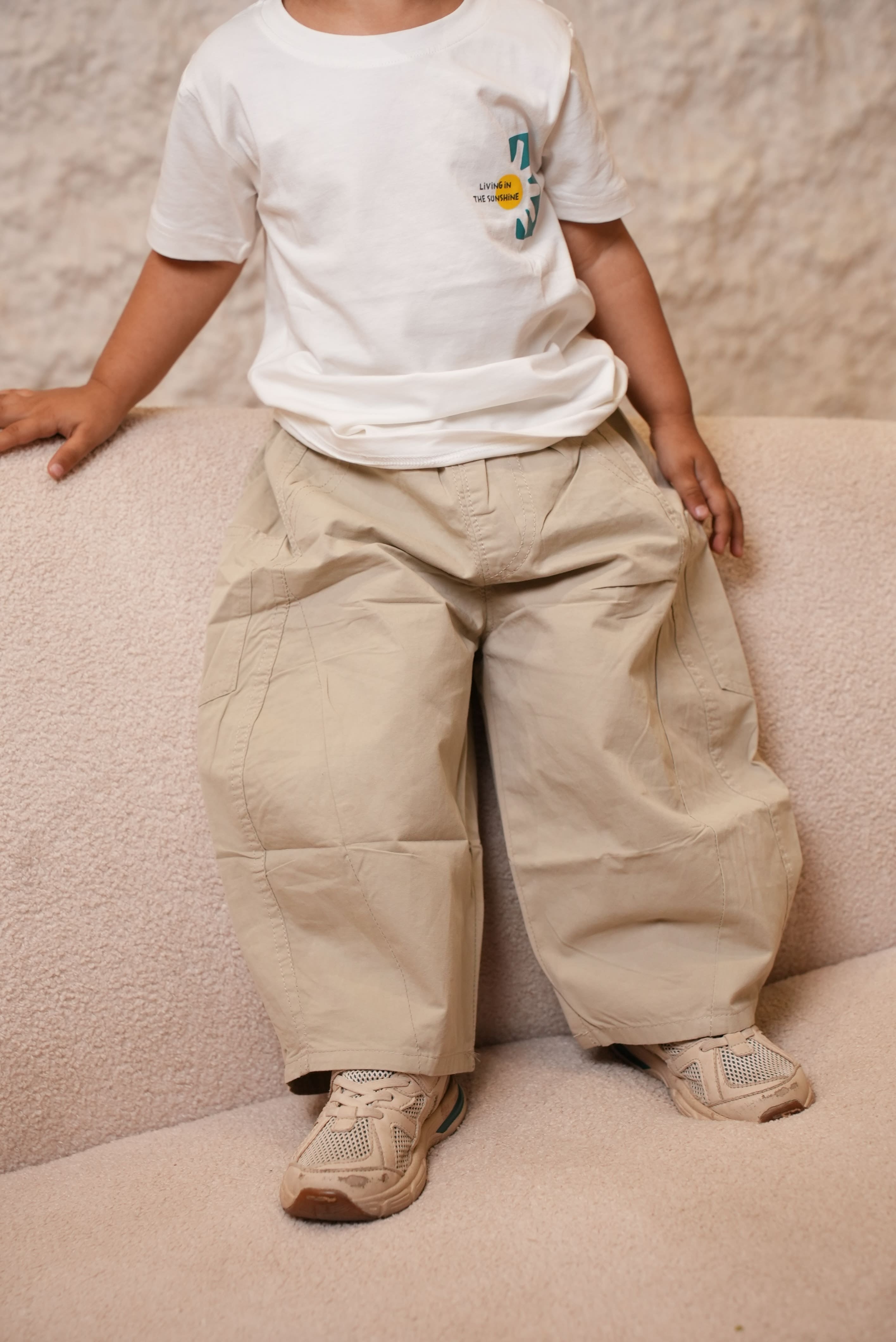 Soft beige korean pants
