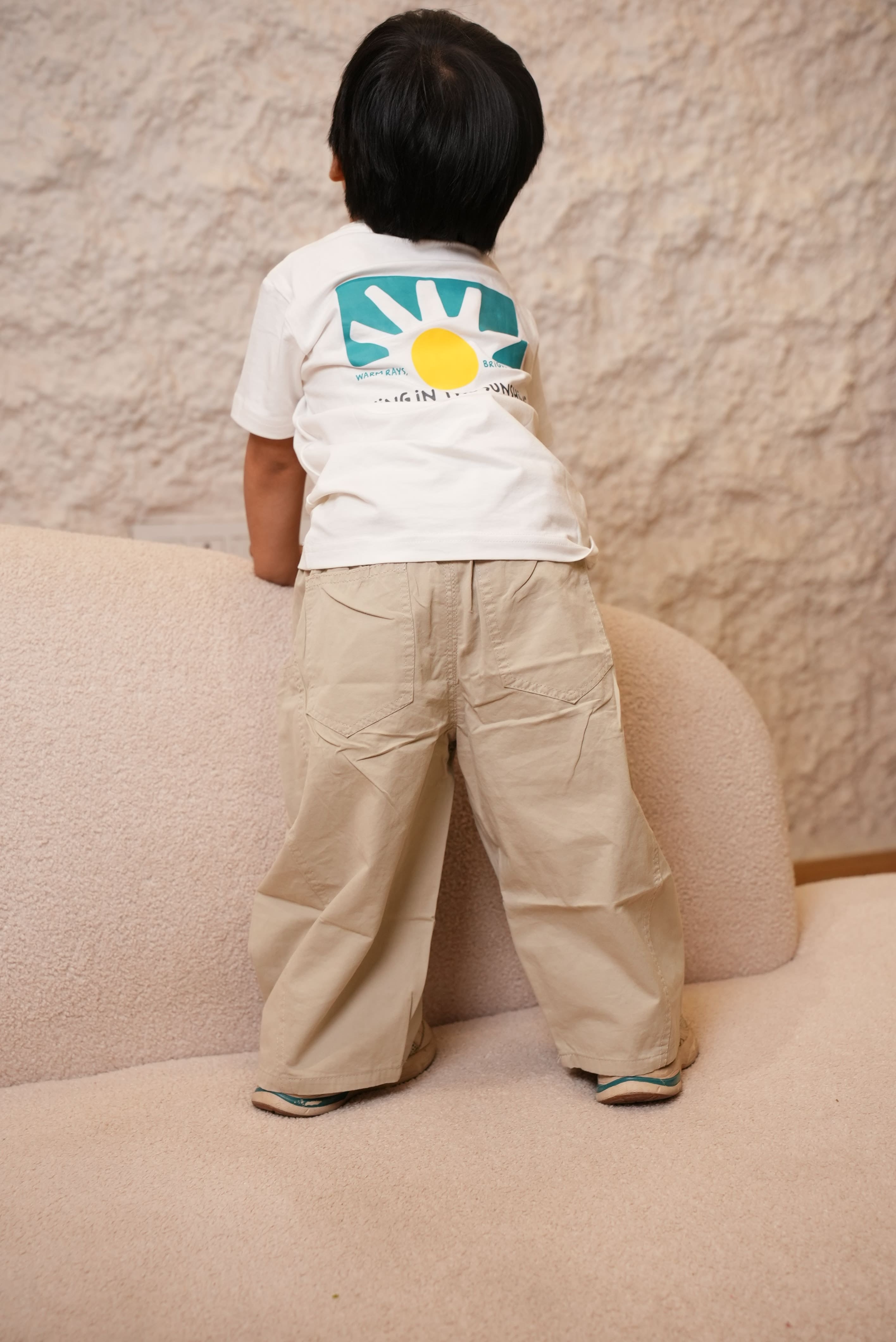 Soft beige korean pants