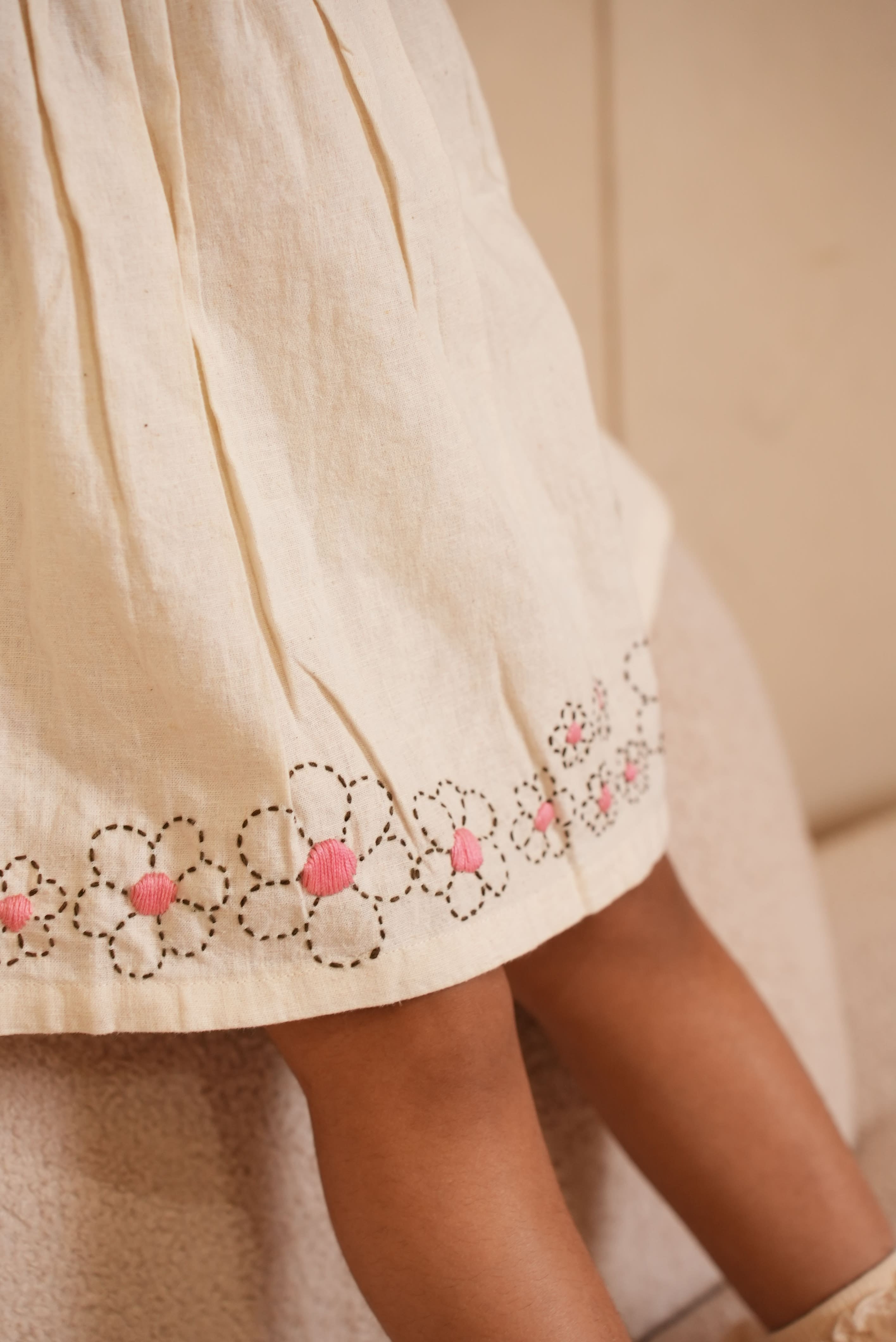Ivory Flower Dress