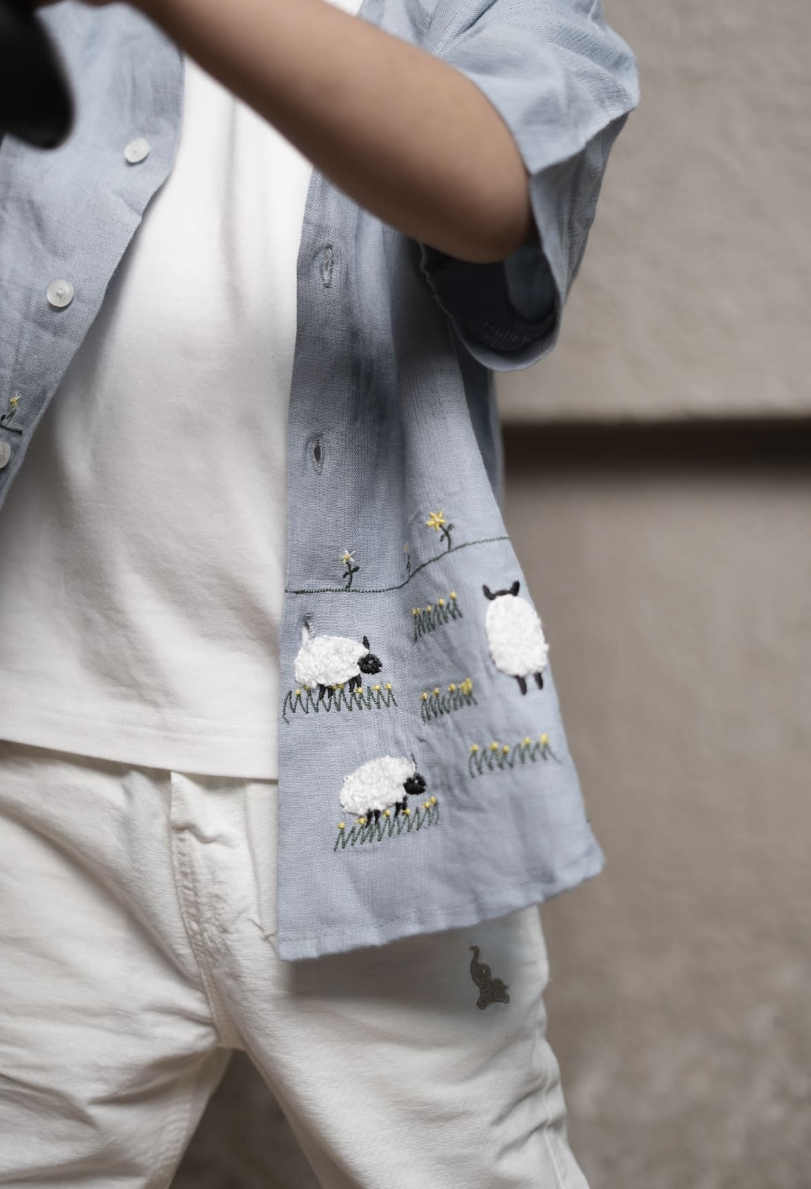 Pastel sheep shirt