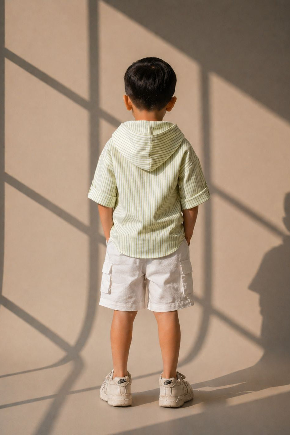 Sage breezy linen hoodie